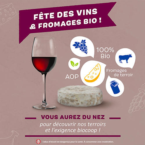 Biocoop fête les vins et les fromages bio !
